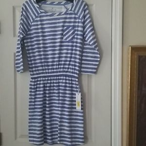 Southern Tide striped blue and white preppy dress